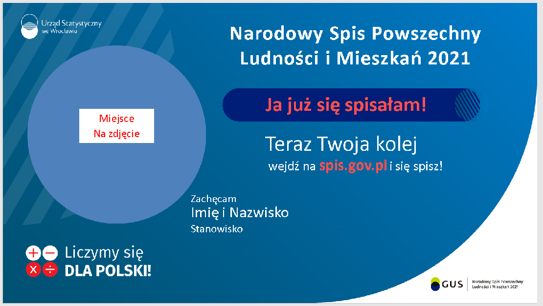 spisz się w Narodowym Spisie Powszechnym zachęcenie